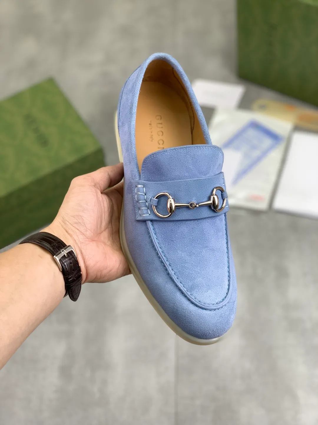 Men's men's shoes 💰P520 [New style] Water dyed cowhide 💰💎💎💎 [Gucci] GUCCI high-end classic men's formal business leather shoes, original order 1:1 authentic goods! Original imported high-end calfskin, original metal buckle, imported first-layer cowhide lining for feet, original outsole, men's shoe size: 38-44 (45 customized) Multiple colors available